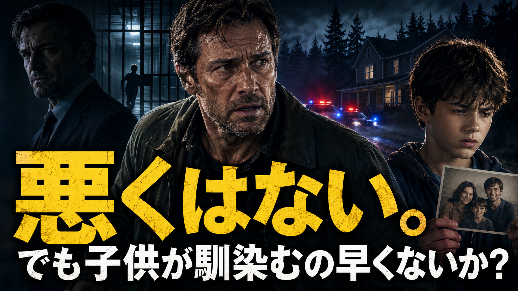 Netflix『捜索者の血』の感想を表現した、行方不明の少年を捜す父親と不穏な犯人を描いたアイキャッチ画像